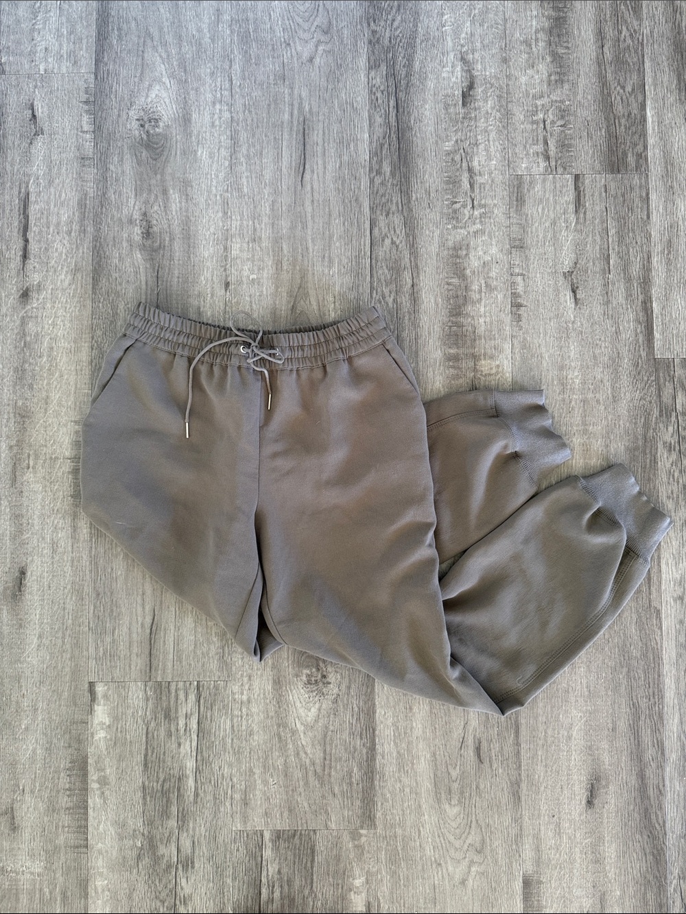 Wilfred Taupe Drawstring Jogger Pants